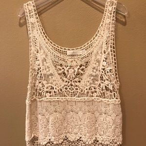 COSTA BLANCA: Lace Tank Top